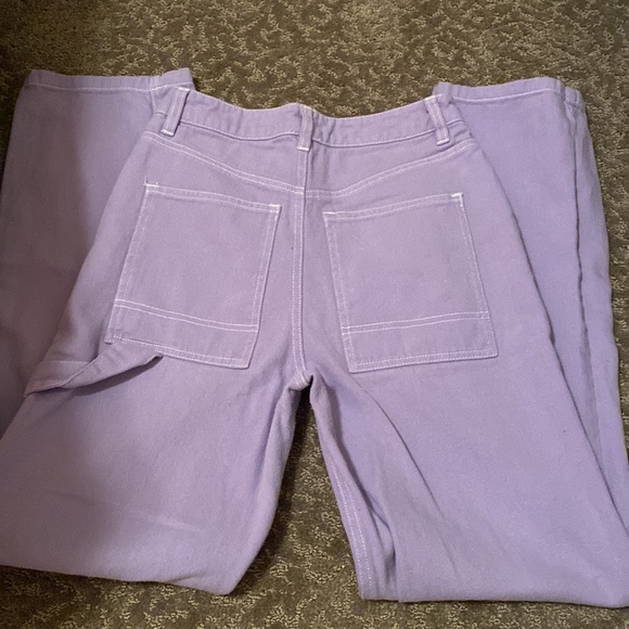 Selling purple cargo jeans. They are in great condition! - Picture 3 of 4